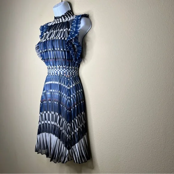 KATE SPADE Madison Avenue Deco Stephana Dress in Rich Navy - NJMU9357 - Sz 0 - Picture 9 of 13